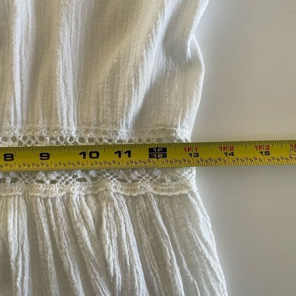 Miguelina Honeymoon Collection White Gauze Swim Coverup Size Small - Picture 6 of 8